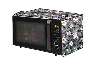 The Furnishing Tree Microwave Oven Cover for Borosil Prima 30 Liter 1500 Watt Convection Oven Toaster Griller (OTG) Floral Pattern Grey