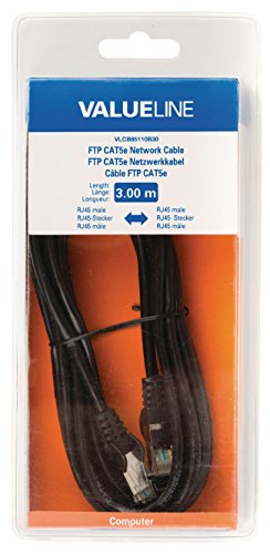 Preisvergleich Produktbild Valueline vlcb85110b30 Kabel Netzwerk RJ45 3 m schwarz