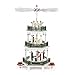 Produktbild 3-stöckige Pyramide Christi Geburt weiss - 35cm