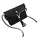 Produktbild Subfamily Handtasche, Fashion Able Bag Vintage Handtasche Kleine Mini Messenger Quaste Schultertaschen (Schwarz)