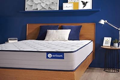 ACTISOM Matelas Actiflex Form 90 x 190 cm Ressorts ensachés et mémoire de Forme - Epaisseur : 22 cm - Confort : Ferme - 5 Zones de Confort