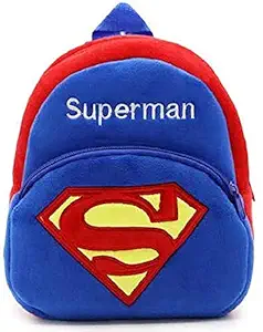 blue tree Cute Kids Toddler Plush Animal Cartoon Mini Travel Bag Backpack (Super-Man, Blue, 1-6 Years)