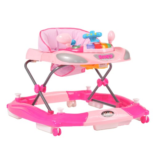 Kiddu Harley Rocker Baby Walker (Pink, 6 Months)