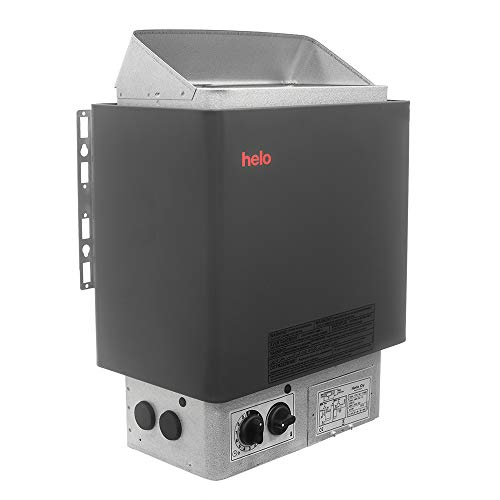 Sauna Poêle Électrique HELO CUP Graphite, Gamme de Puissance: 4.5 kW; 6.0 kW; 8.0 kW; 9.0 kW; avec Unité de Contrôle Intégrée; Multi-Tension: 230V 1N / 400V 3N; (60STJ: 6.0kW avec 20kg Pierres)