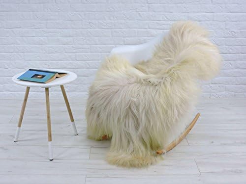 Giant genuine Icelandic sheepskin rug natural color single 145cm x 80cm G703