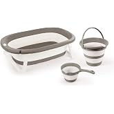 Dolu Nuve Katlanabilir &Uuml;&ccedil;l&uuml; Set- Gri 7273