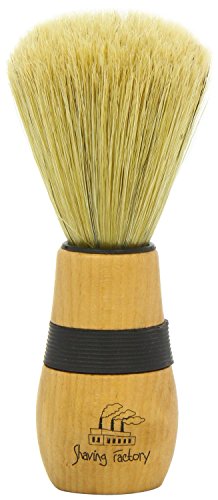 Shaving Factory SF954 - Cepillo redondo hecho a mano para cuello, para barberos y salones de belleza