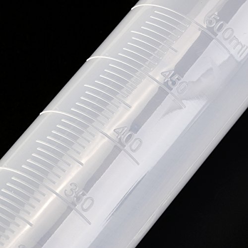 PIXNOR Graduierung Kunststoff Messzylinder Liquid Messung Werkzeuge 50ml 100ml 250ml 500ml 1000ml, 5er Pack - 3