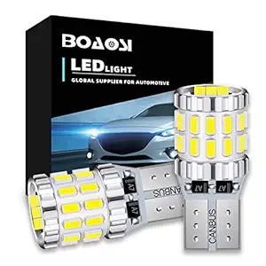 BOAOSI 194 LED Light Bulb, 6000K White 168 2825 W5W T10 Wedge 30-SMD 3014 Chipsets LED Replacement Bulbs for Car Dome Map License Plate Lights Pack of 2