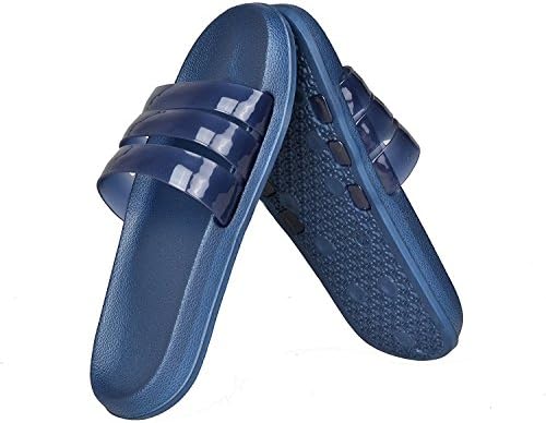 Chekue Unisex Soft Flip Flops for Adults, Teenager and Children (UK 7/8 EUR 40/41, Navy Blue)