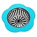 Produktbild Broadroot Blume Form Waschbecken Sieb Küche Badezimmer Ablauf Waschbecken Filter Bad Entwässerung Haarfalle Catcher Abflusssieb (Blau)