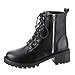 Produktbild TPulling Leder Blockabsatz Kurzschaft Knöchel Stiefeletten  Frauen Herbst Winter High Heels Schnalle Boots Vintage Übergrößen Reißverschluss