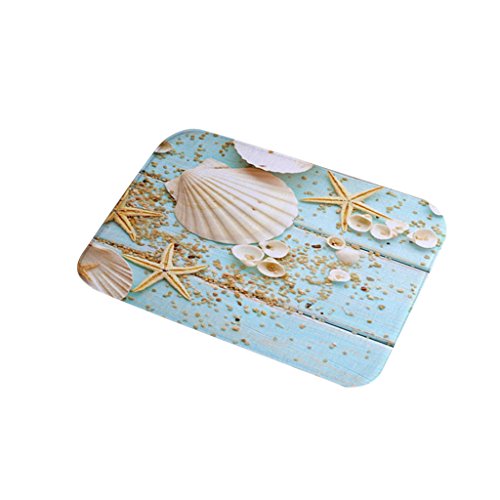 MagiDeal Maritime Design Rutschfeste Waschbar Fußmatte Bodenmatte für Küche Badezimmer Dekoration , 40x60cm – Stil 03 - 4