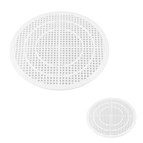 Schmutzfaenger – SODIAL(R) Weiss Kunststoff 12cm Abflusssieb Abfall Filter Haarsieb Filter Schmutzfaenger - 2