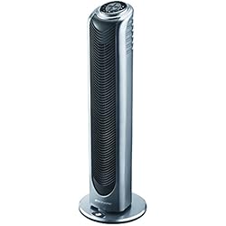 Bionaire - BT19 - colonne ventilateur - modèle à oscillation avec télécommande et minuterie - hauteur 74 cm - argent/noir