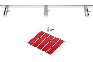 foto-kontor 3er Halterung kompatibel mit KitchenAid Leiste Aluminium Halter Halterleiste für Flachrührer Knethaken Schneebesen Rührhaken Rührelement platzsparend Küche