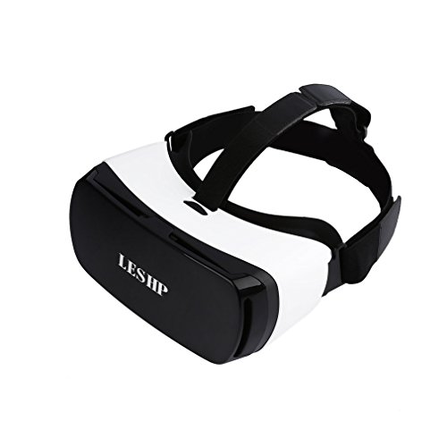 LAHappy Occhiali VR 3D, HD Realtà Virtuale VR Occhiali Con Controller Bluetooth E Cuffie, Realtà Virtuale Visore Adatto Per Smartphone 4,7-6,2 Pollici, Compatibile Con Per Film E Giochi 3D