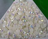 MajorCrafts® 1000pcs 5mm ss20 White AB Flat Back Resin Rhinestones