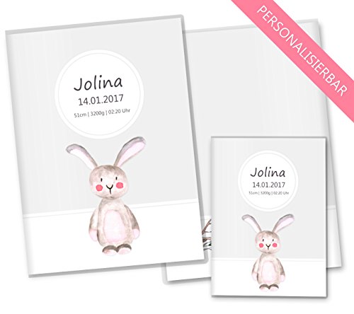 U-Heft Hülle SET Waldtiere Untersuchungsheft Hülle & Impfpasshülle personalisierbar mit Namen und Geburtsdatum