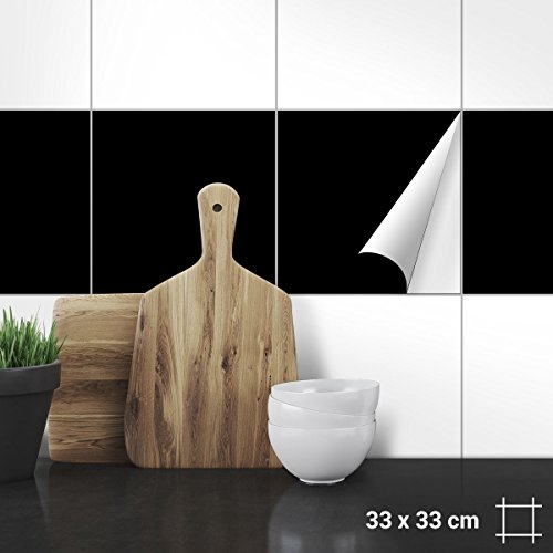 Wandkings Fliesenaufkleber - 33 x 33 cm, 20 Stück für Fliesen in Badezimmer, Küche & mehr
