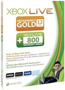 Xbox Live Gold 12 mois + Xbox Live 800 Microsoft points : Call of Duty Black Ops