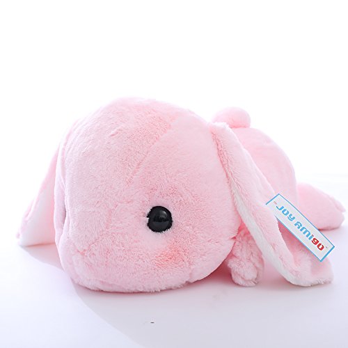 Sleepy Cuddly Bunny With Big Head Fluffy Rabbit Plush Toy Cushion