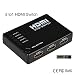 Produktbild Milkee mini tragbar 5 Port fach 3D HD HDMI Switch Umschalter/Verteiler HDMI Switch 5 In/1 Out 3D 1080P 5 HDMI Port Umschalter manuelle oder IR Fernbedienung Umschaltung