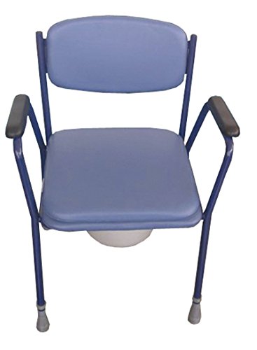 Silla con inodoro tapizada