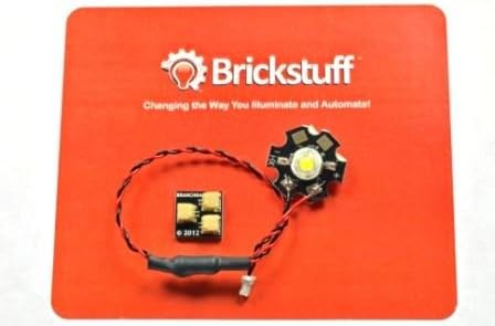 Brickstuff LED Lighting For Lego High-Power Warm White LED (1-Pack) with Adapter