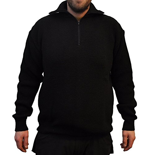Preisvergleich Produktbild Seemannspullover Troyer Leuchtfeuer Pirat Rollkragenpullover Rollie (48, schwarz)