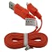 Produktbild OTB Datenkabel Micro-USB - 0.95m - Flachbandkabel - orange