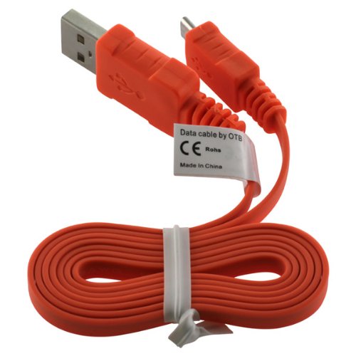 Preisvergleich Produktbild OTB Datenkabel Micro-USB - 0.95m - Flachbandkabel - orange
