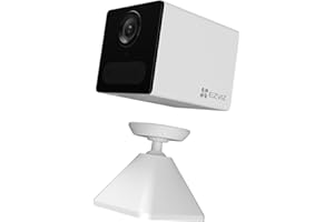 EZVIZ CB2 1080P - Cámara de vigilancia WiFi Interior inalámbrica con batería de 2000 mAh, cámara de bebé WiFi 2,4 GHz, detección de Persona, 5 m, visión Nocturna, Audio bidireccional, Tipo C, Montaje