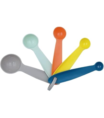 AOYEGIC CuillèRes Doseuses 4 PièCes,CuillèRes Doseuses Transparentes Avec Graduation,Pour La PâTisserie,La Cuisine,Café,La Lessive,ProtéInes En Poudre ,CréAtine,à Maison,Au Bureau Et à L'éCole(5 G