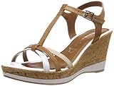 Riemenverschluss Tamaris Damen 1-1-28347-22 Riemchensandalen, Braun (Cognac Comb 392), 40 EU