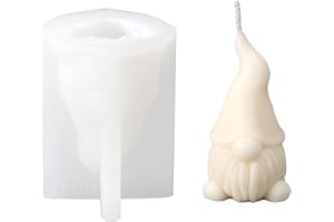 BOOWAN NICOLE Christmas Gnome Sanda Claus Candle Moulds Funny Gnomes Silicone Mold Decorations