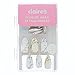 Claire's Girl's White Marble Faux Nails in White.