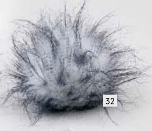 Gründl Wolle - Pompon di pelliccia, taglia M (9 cm) 32
