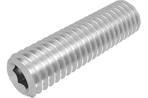 Vis sans tête SECCARO à pointe conique M8 x 30 mm, acier inoxydable V2A VA A2, DIN 913 / ISO 4026, six pans creux, 20 pièces