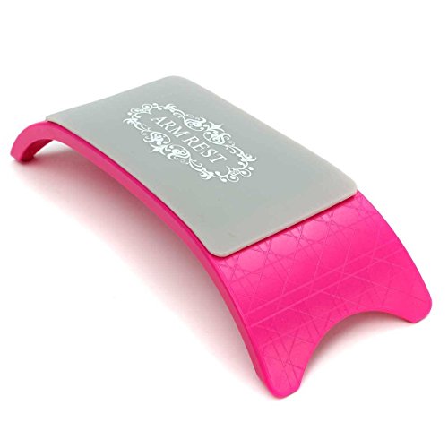 DANCINGNAIL Acrylic&Rubber Nail Art Cushion Pillow Salon Hand Holder Nail Arm Rest Manicure Accessories Tool Equipment rosered
