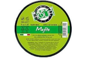 HAPPY HOUR – Mojito - cera per capelli uomo - tenuta Forte - effetto bagnato capelli - cera lucida - Fissante - professionale - alta Qualità - modellante uomo