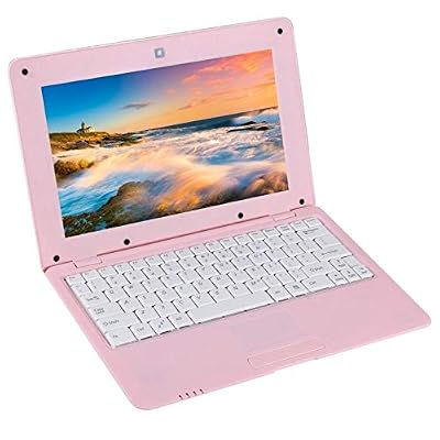 YONIS Mini Ordinateur Netbook Android 5.1 PC 10,1 Pouces Quad Core 1,6 GHz Bluetooth WiFi Carte SD HDMI Rose