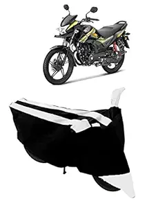 ABORDABLE Water Resistant Dustproof Bike Cover Compatible with Honda CB Shine All Weather Quality Fabric (White)