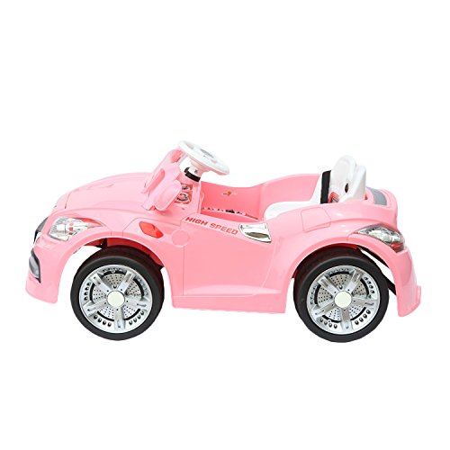 Elektrisches Elektrofahrzeug 12V mit elterlicher Fernbedienung - elektrischer rosa BMW für Kinder