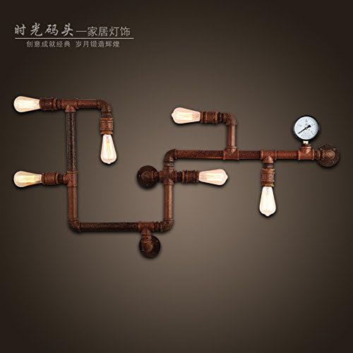 LIVY Iron pipe wall balcony corridor of loft-style industrial corridor ramp creative lighting American restaurant and bar