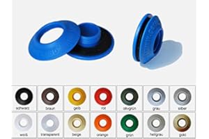 GEKAHO 10 Ösen Pool Solarfolie Aufroller Solarplane Aufrollvorrichtung Schwimmbadfolie Planenösen Folienösen- (dunkelblau)