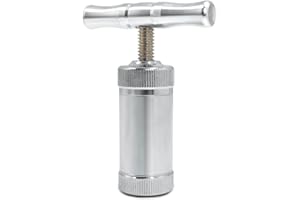 BETINYAR Pollen Press Tool, T Handle Pollen Compressor, Pre-Press Form Mold for Herb, Spice, Pepper (Silver)