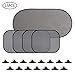 Produktbild WooyMo Auto Fenster Schatten, 6 Pack Sonnenschirm für Auto Seite Fenster Clings Baby Seite Fenster Auto Sonnenschatten Sonne, Blendung und UV-Strahlen Schutz für Ihr Kind
