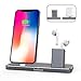 Produktbild iPhone & airpods Charging Dock/Belker Aluminium 2 in 1 iPhone und airpods Ladekabel gleichzeitig für iPhone X, iPhone 8 Plus, iPhone 8, alle iPhone Serie und airpods (Platz Grau)