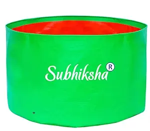 Subhiksha Grow Bags (World Class), UV Inhibited, All Weather Proof, Non Fading -Dia 18 inch x 12 inch Ht -18 * 12 Pack of 6